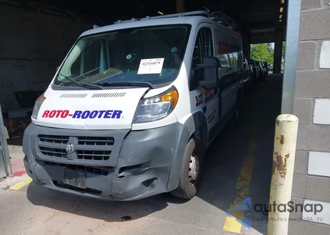 2017 Ram Promaster 1500 Low Roof 136 Wb from USA, damaged, VIN 3C6TRVAG1HE531777